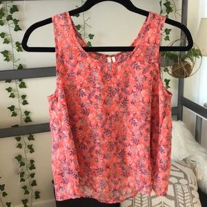 pretty floral tank